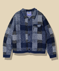go slow caravan(ゴースローキャラバン) |CRAZY MIX ニットチェックシャツジャケット (MENS)