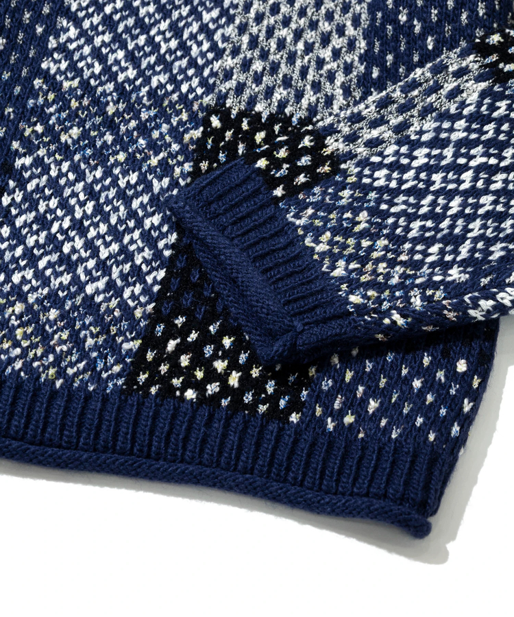 go slow caravan(ゴースローキャラバン) |CRAZY MIX ニットチェックシャツジャケット (MENS)