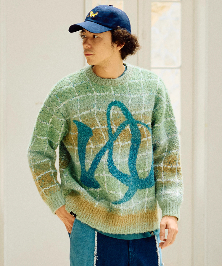 go slow caravan(ゴースローキャラバン) |ゆったり銭湯MIXニットセーター (MENS)