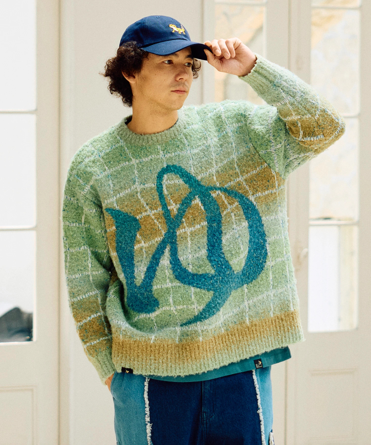 go slow caravan(ゴースローキャラバン) |ゆったり銭湯MIXニットセーター (MENS)