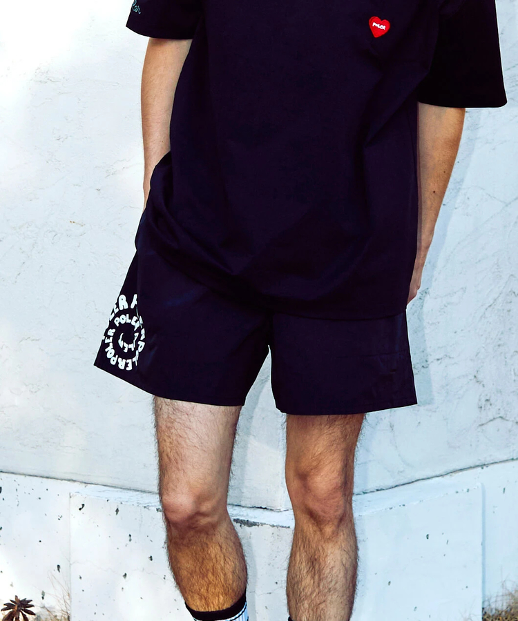 go slow caravan(ゴースローキャラバン) |【GSC別注】POLeR/ポーラー POLeR×GSC NYLON WIDE STUFF SHORTS (MENS)