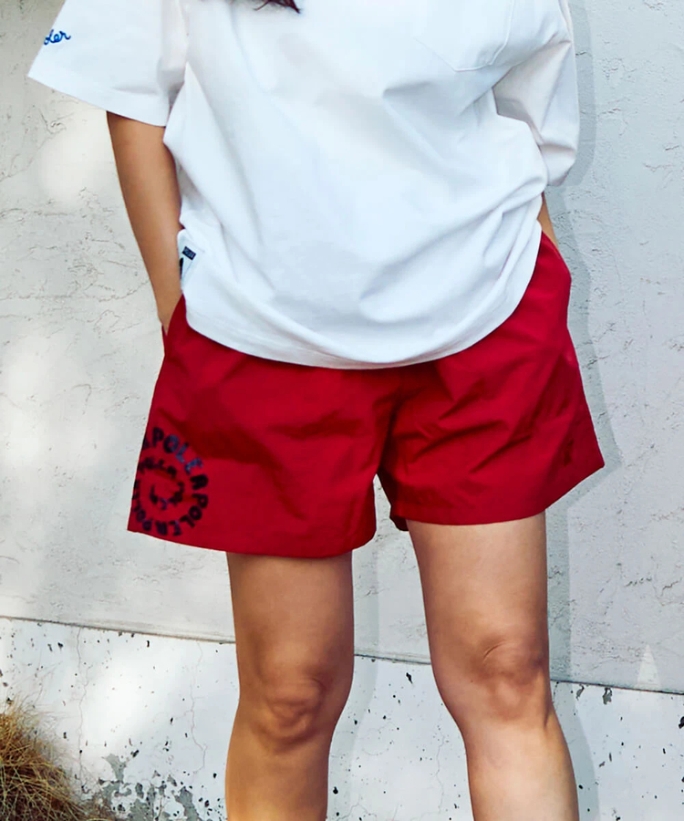 go slow caravan(ゴースローキャラバン) |【GSC別注】POLeR/ポーラー POLeR×GSC NYLON WIDE STUFF SHORTS (MENS)