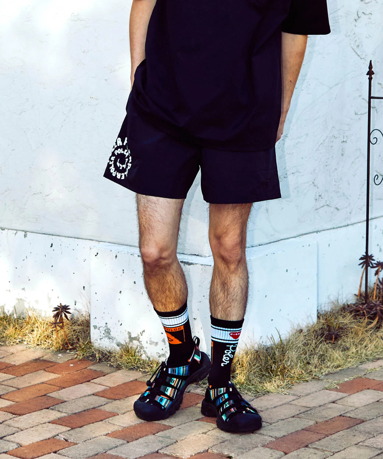 go slow caravan(ゴースローキャラバン) |【GSC別注】POLeR/ポーラー POLeR×GSC NYLON WIDE STUFF SHORTS (MENS)