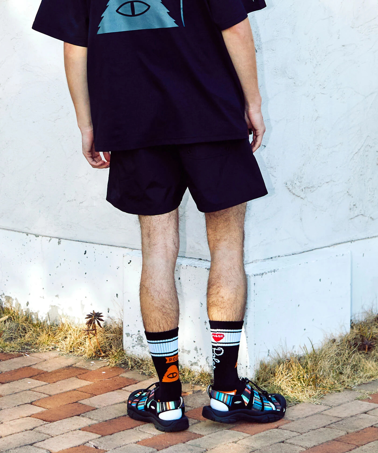 go slow caravan(ゴースローキャラバン) |【GSC別注】POLeR/ポーラー POLeR×GSC NYLON WIDE STUFF SHORTS (MENS)