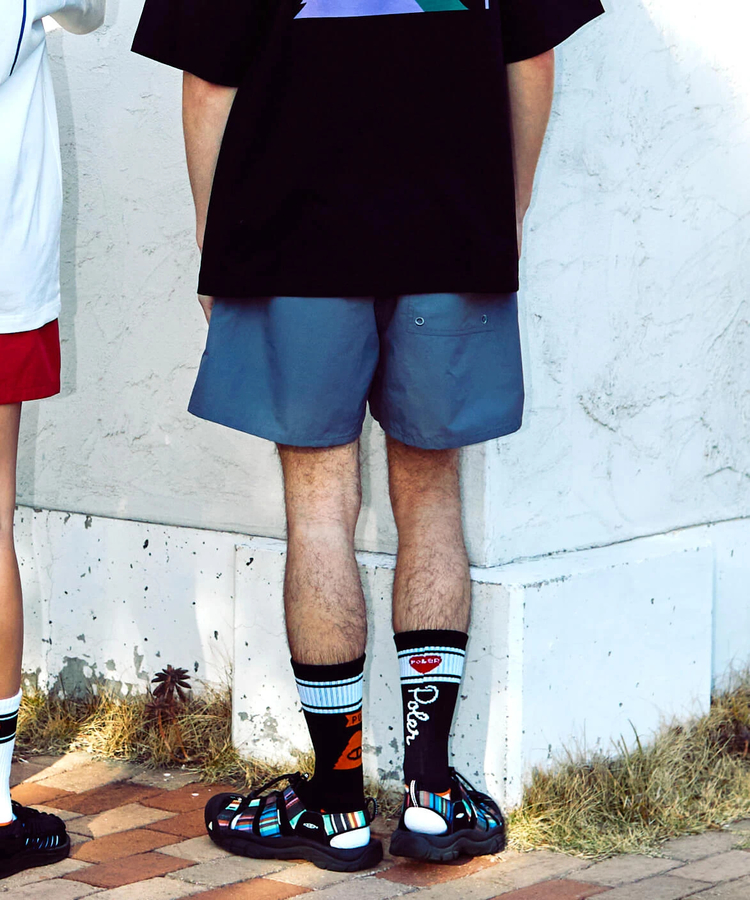 go slow caravan(ゴースローキャラバン) |【GSC別注】POLeR/ポーラー POLeR×GSC NYLON WIDE STUFF SHORTS (MENS)