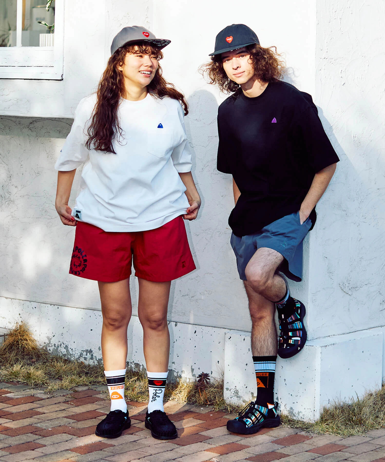 go slow caravan(ゴースローキャラバン) |【GSC別注】POLeR/ポーラー POLeR×GSC NYLON WIDE STUFF SHORTS (MENS)