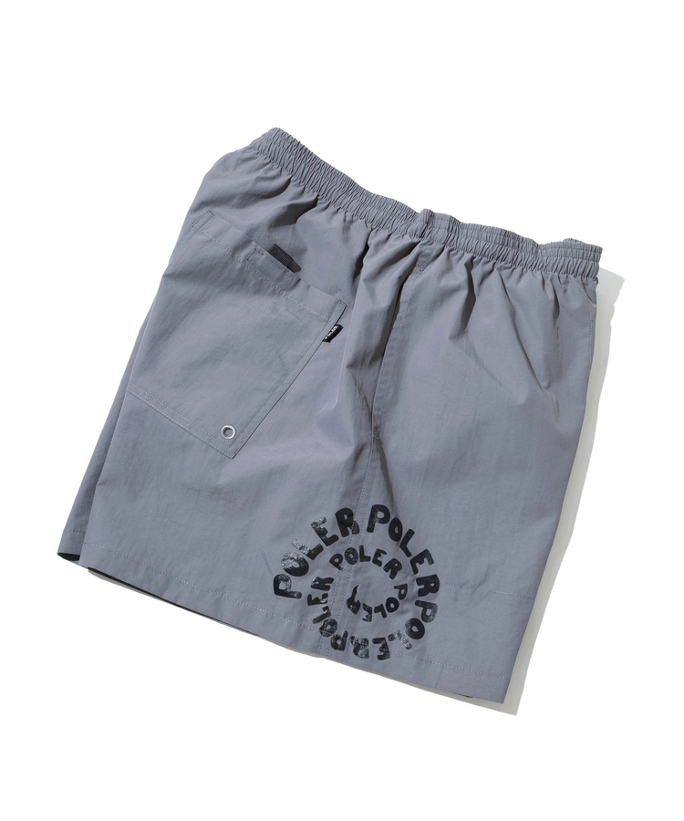 go slow caravan(ゴースローキャラバン) |【GSC別注】POLeR/ポーラー POLeR×GSC NYLON WIDE STUFF SHORTS (MENS)