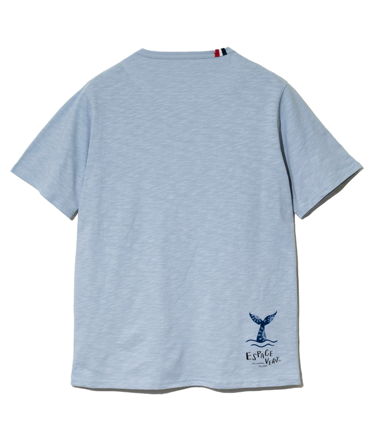 go slow caravan(ゴースローキャラバン) |【GSC別注】ESPACE VERT/エスパスヴェール クジラ プリント S/S TEE (MENS)