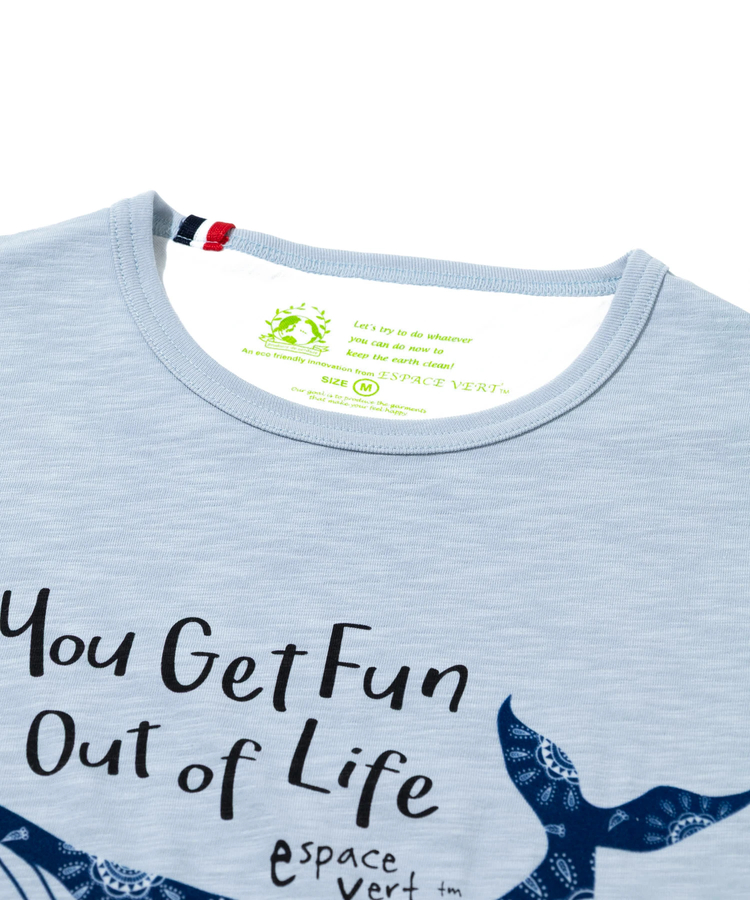 go slow caravan(ゴースローキャラバン) |【GSC別注】ESPACE VERT/エスパスヴェール クジラ プリント S/S TEE (MENS)