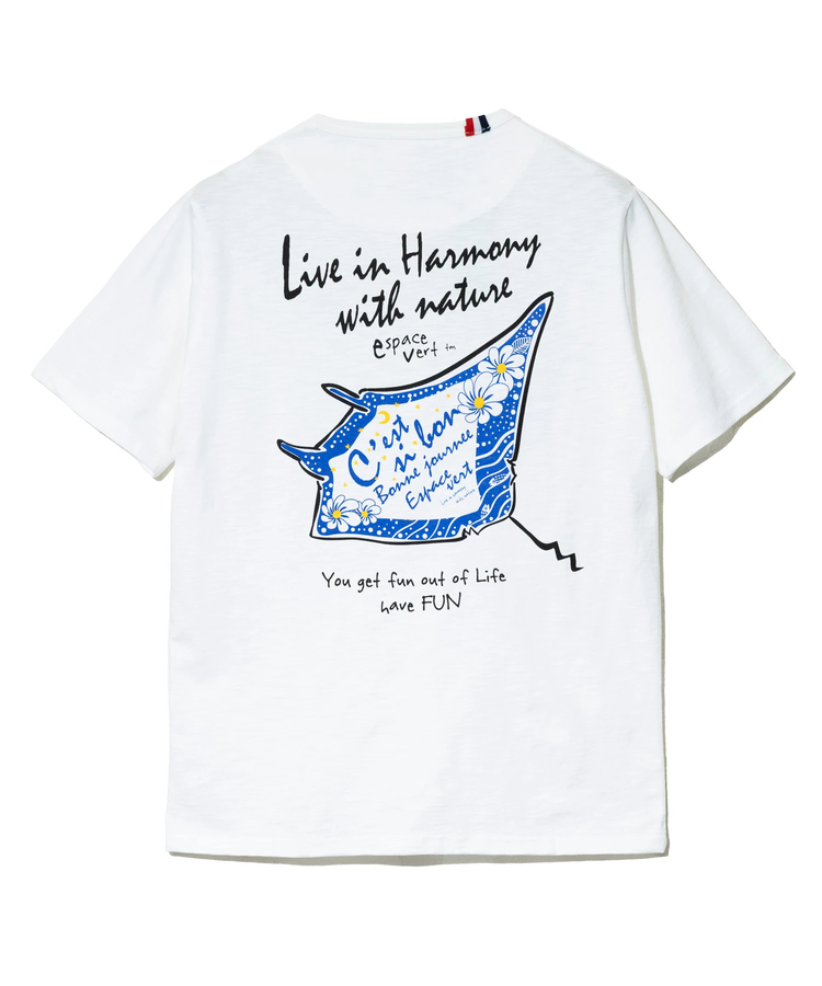 go slow caravan(ゴースローキャラバン) |【GSC別注】ESPACE VERT/エスパスヴェール マンタ プリント S/S TEE (MENS)