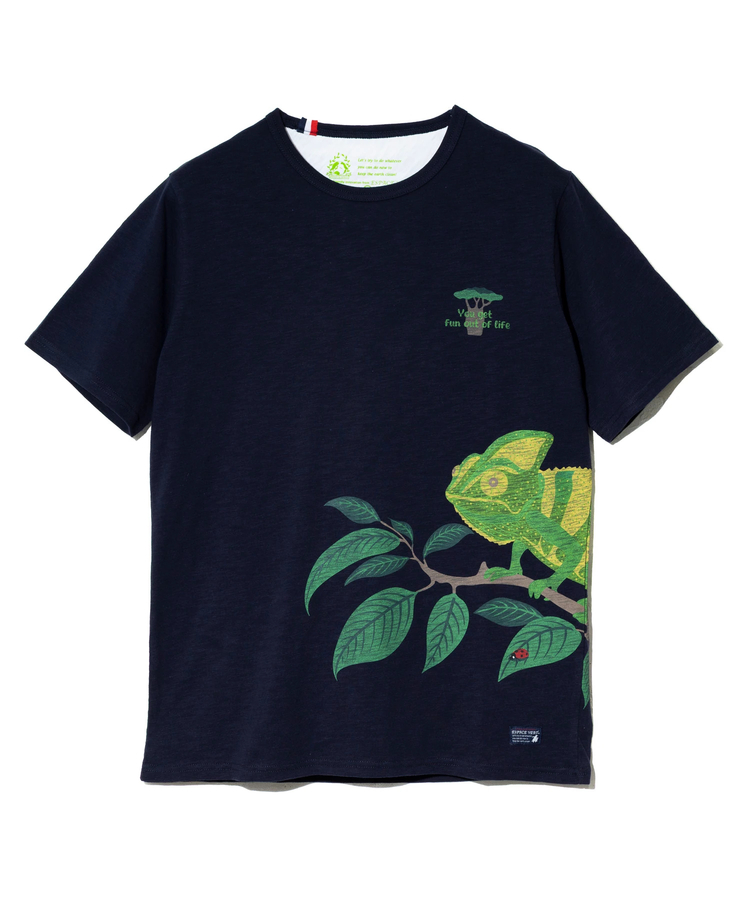 go slow caravan(ゴースローキャラバン) |【GSC別注】ESPACE VERT/エスパスヴェール カメレオン プリント S/S TEE (MENS)