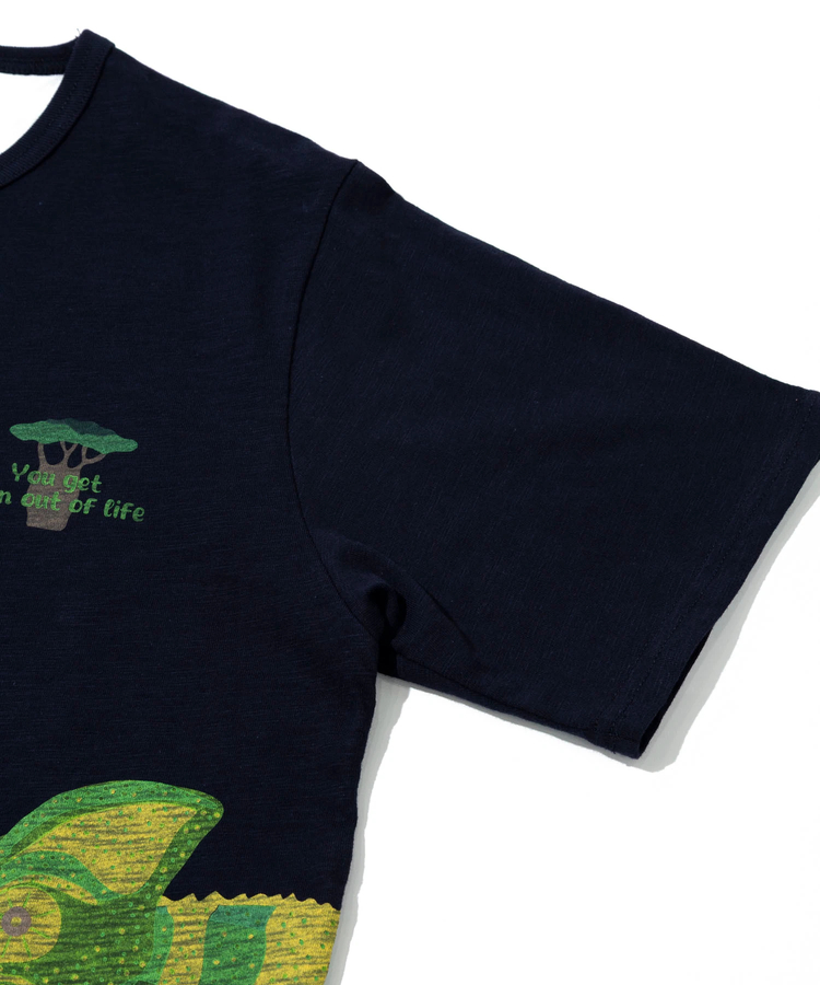 go slow caravan(ゴースローキャラバン) |【GSC別注】ESPACE VERT/エスパスヴェール カメレオン プリント S/S TEE (MENS)