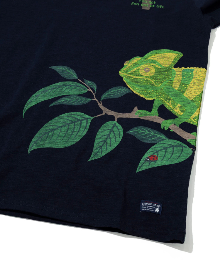 go slow caravan(ゴースローキャラバン) |【GSC別注】ESPACE VERT/エスパスヴェール カメレオン プリント S/S TEE (MENS)