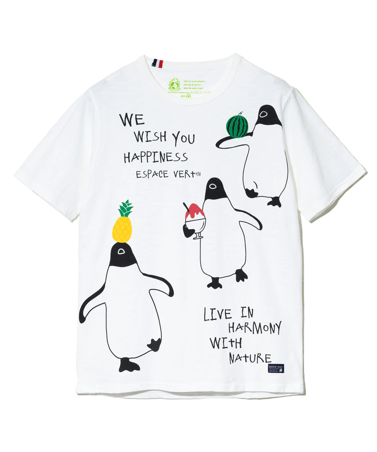 go slow caravan(ゴースローキャラバン) |【GSC別注】ESPACE VERT/エスパスヴェール ペンギンフルーツ プリント S/S TEE (MENS)