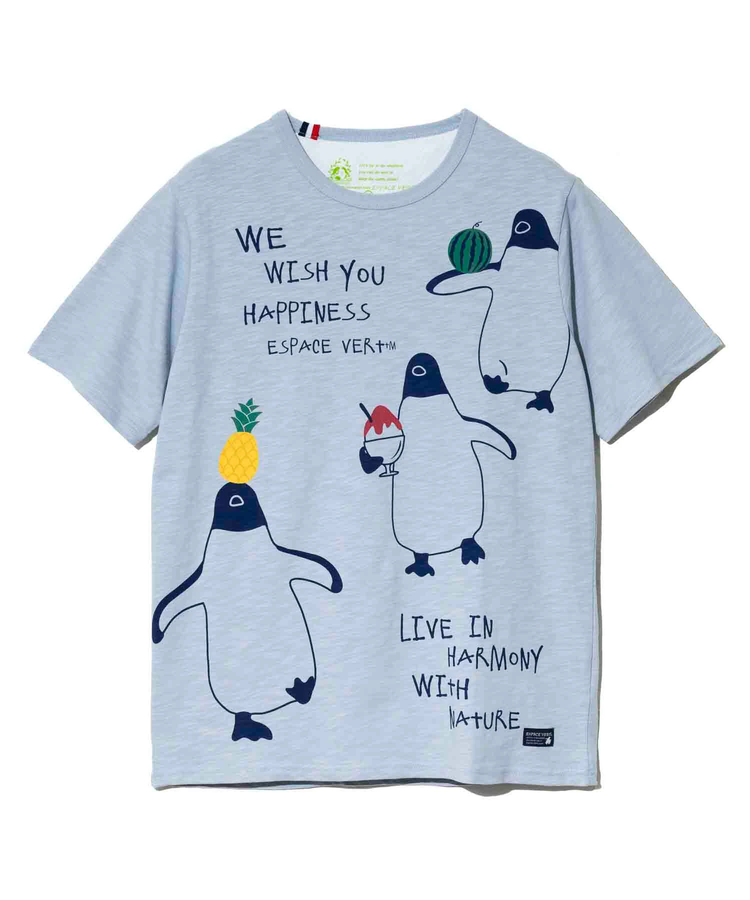 go slow caravan(ゴースローキャラバン) |【GSC別注】ESPACE VERT/エスパスヴェール ペンギンフルーツ プリント S/S TEE (MENS)