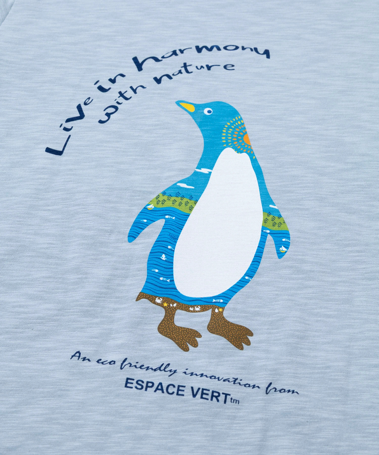 go slow caravan(ゴースローキャラバン) |【GSC別注】ESPACE VERT/エスパスヴェール ペンギンリンガー プリント S/S TEE (MENS)