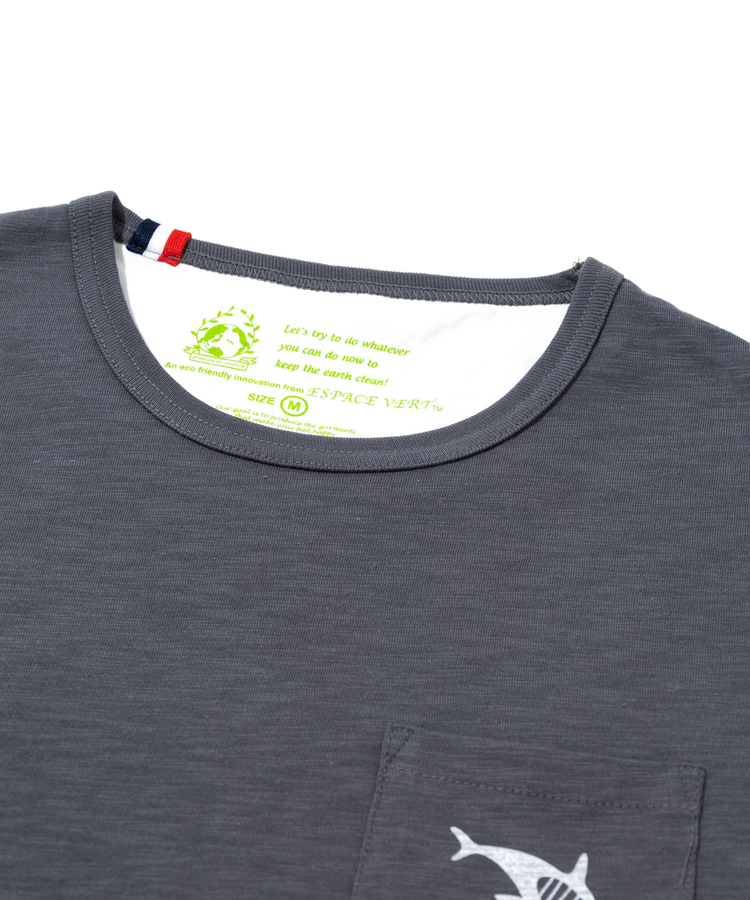 go slow caravan(ゴースローキャラバン) |【GSC別注】ESPACE VERT/エスパスヴェール サメ プリント S/S ポケTEE (MENS)