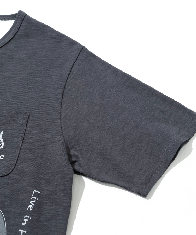 go slow caravan(ゴースローキャラバン) |【GSC別注】ESPACE VERT/エスパスヴェール サメ プリント S/S ポケTEE (MENS)