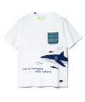 go slow caravan(ゴースローキャラバン) |【GSC別注】ESPACE VERT/エスパスヴェール サメ プリント S/S ジャガードポケTEE (MENS)