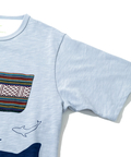 go slow caravan(ゴースローキャラバン) |【GSC別注】ESPACE VERT/エスパスヴェール サメ プリント S/S ジャガードポケTEE (MENS)