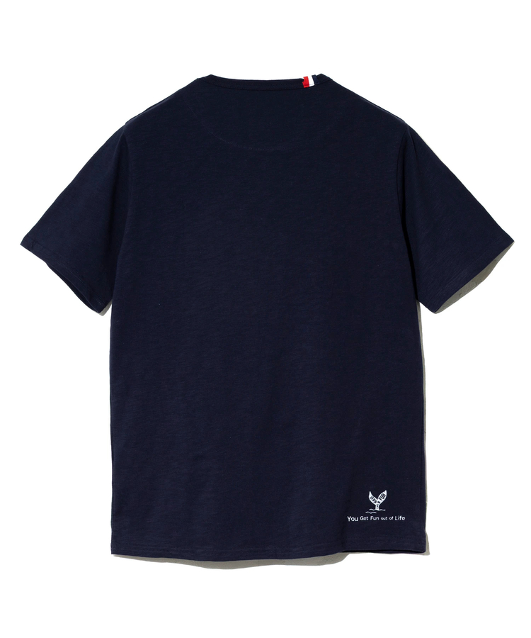 go slow caravan(ゴースローキャラバン) |【GSC別注】ESPACE VERT/エスパスヴェール クジラ プリント S/S ジャガードポケTEE (MENS)