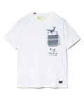 go slow caravan(ゴースローキャラバン) |【GSC別注】ESPACE VERT/エスパスヴェール クジラ プリント S/S ジャガードポケTEE (MENS)