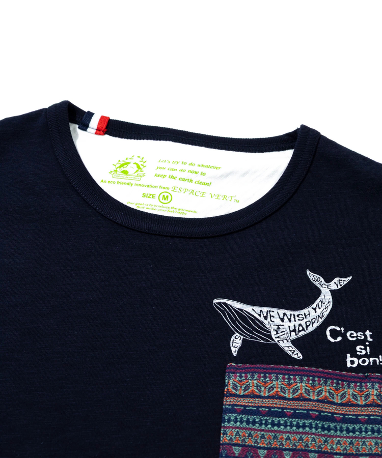 GSC別注】ESPACE VERT/エスパスヴェール クジラ プリント S/S