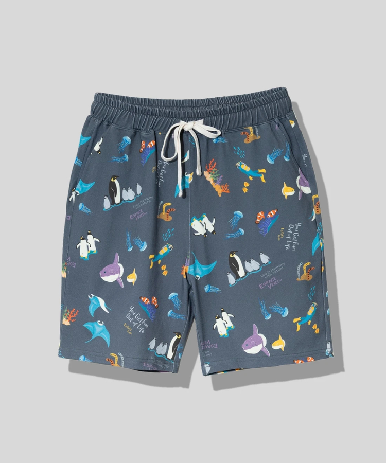 go slow caravan(ゴースローキャラバン) |【GSC別注】ESPACE VERT/エスパスヴェール 総柄水族館 ショートパンツ (MENS)