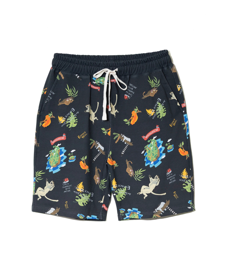 go slow caravan(ゴースローキャラバン) |【GSC別注】ESPACE VERT/エスパスヴェール 総柄マダガスカル ショートパンツ (MENS)