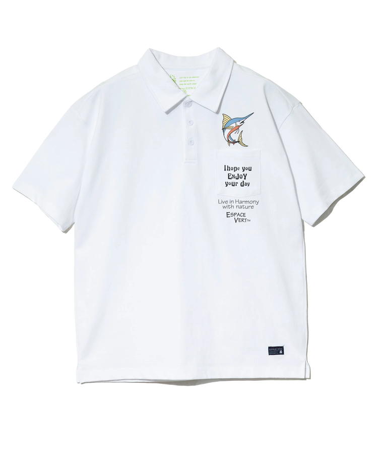 GSC別注】ESPACE VERT/エスパスヴェール カジキ S/S ポロシャツ