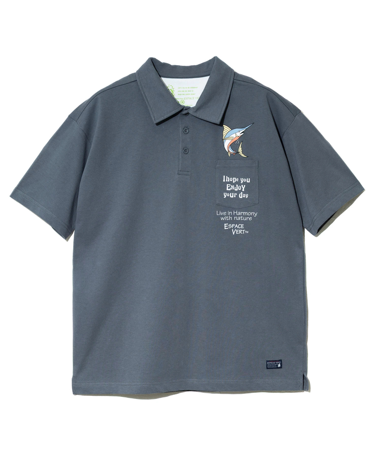 go slow caravan(ゴースローキャラバン) |【GSC別注】ESPACE VERT/エスパスヴェール カジキ S/S ポロシャツポケTEE (MENS)