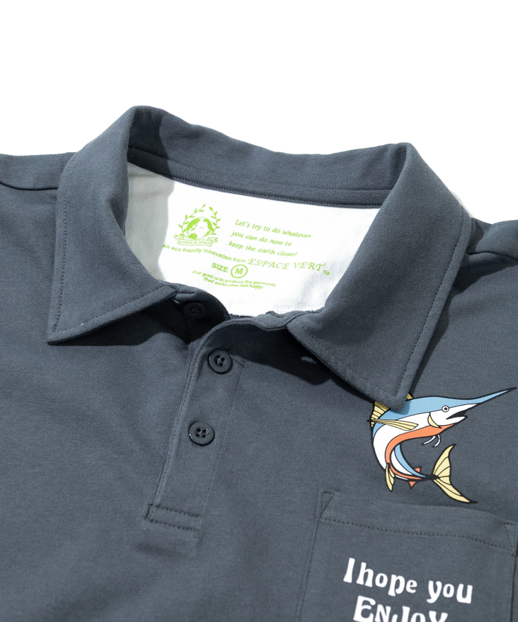 go slow caravan(ゴースローキャラバン) |【GSC別注】ESPACE VERT/エスパスヴェール カジキ S/S ポロシャツポケTEE (MENS)
