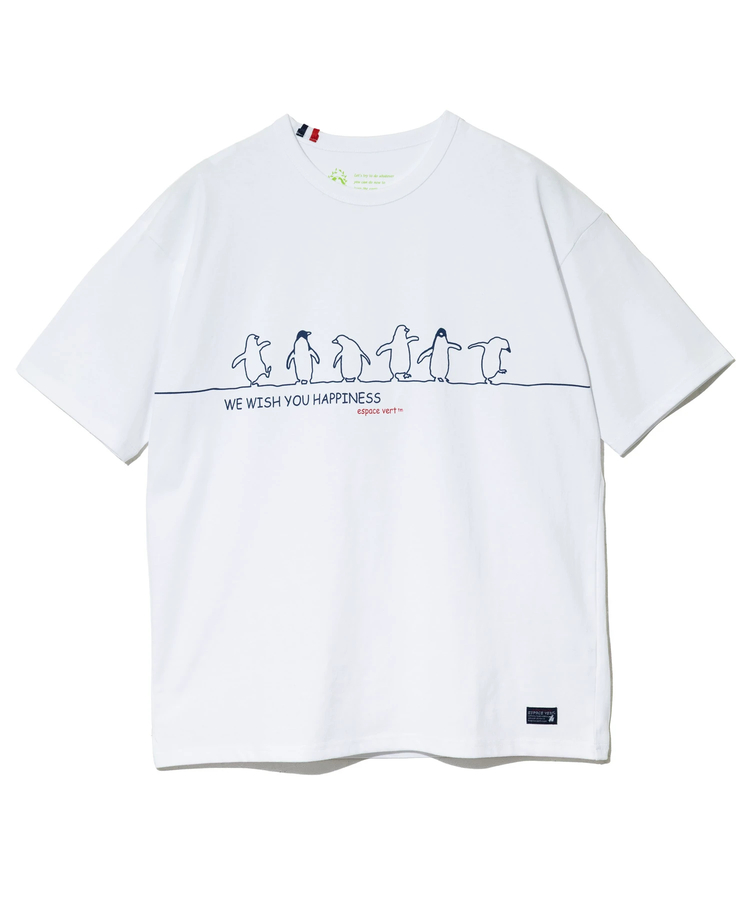 go slow caravan(ゴースローキャラバン) |【GSC別注】ESPACE VERT/エスパスヴェール ペンギン プリント S/S TEE (MENS)