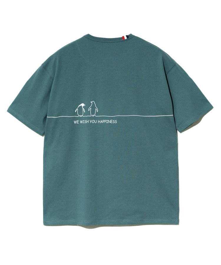 go slow caravan(ゴースローキャラバン) |【GSC別注】ESPACE VERT/エスパスヴェール ペンギン プリント S/S TEE (MENS)