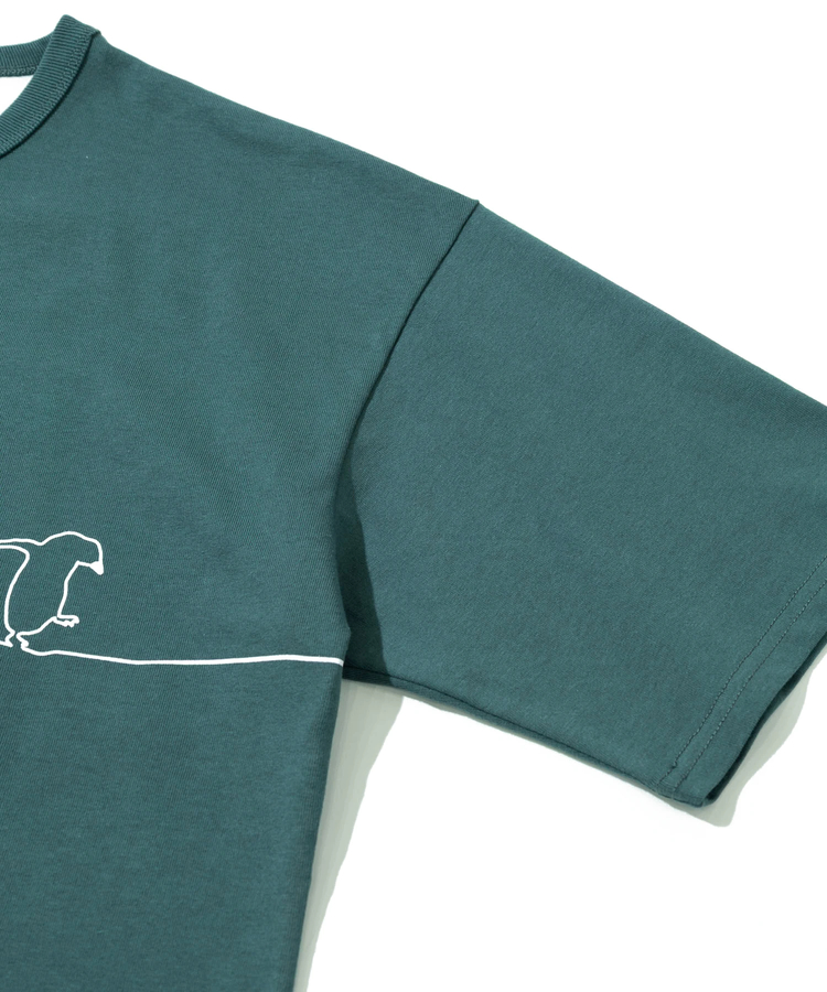go slow caravan(ゴースローキャラバン) |【GSC別注】ESPACE VERT/エスパスヴェール ペンギン プリント S/S TEE (MENS)