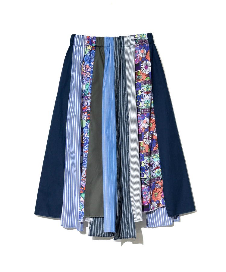 ScoLar/スカラー 異素材MixパッチワークSK (WOMENS)｜ファッション通販  