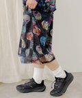 go slow caravan(ゴースローキャラバン) |ScoLar/スカラー 総柄オーガンジーハーフパンツ (WOMENS)