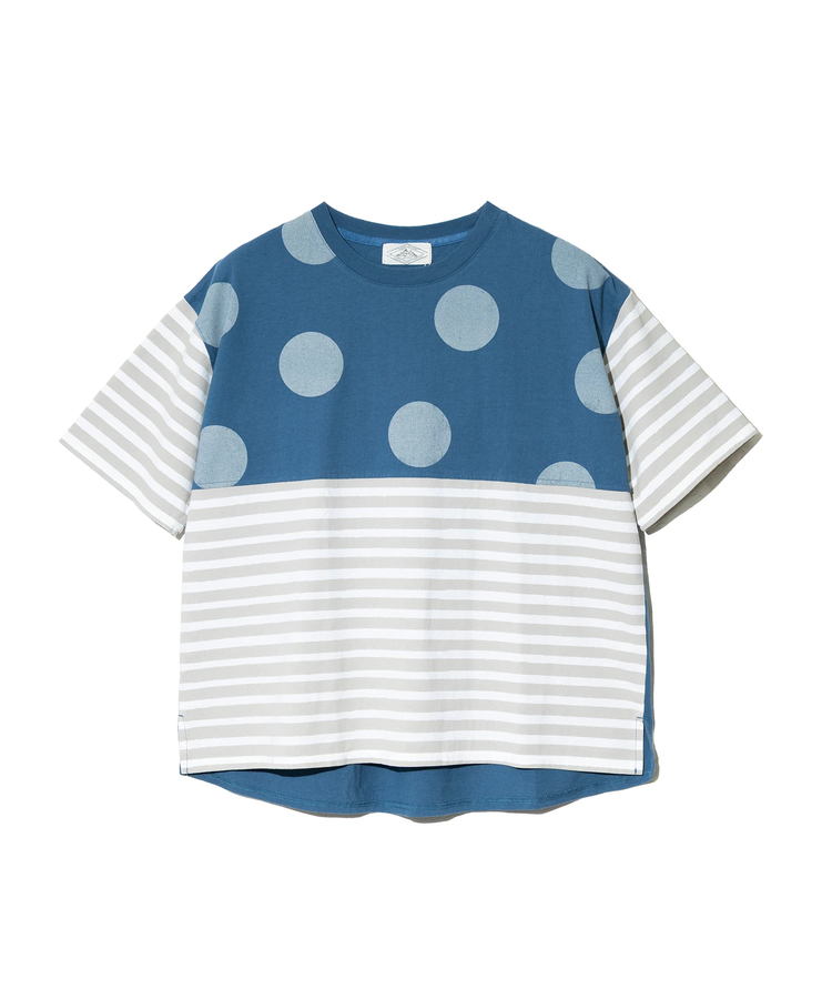 go slow caravan(ゴースローキャラバン) |JUICY/ジューシー ボーダーxドットプリントTEE (WOMENS)