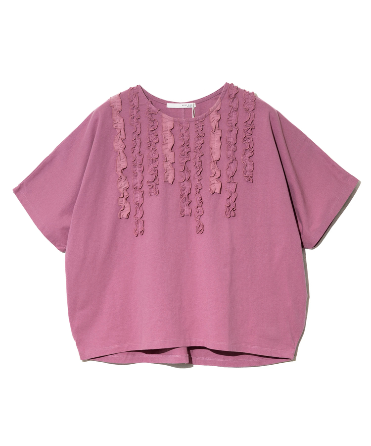 go slow caravan(ゴースローキャラバン) |NUEVO BLANCA/ヌエヴォブランカ フリル布帛たたきドルマンPO (WOMENS)