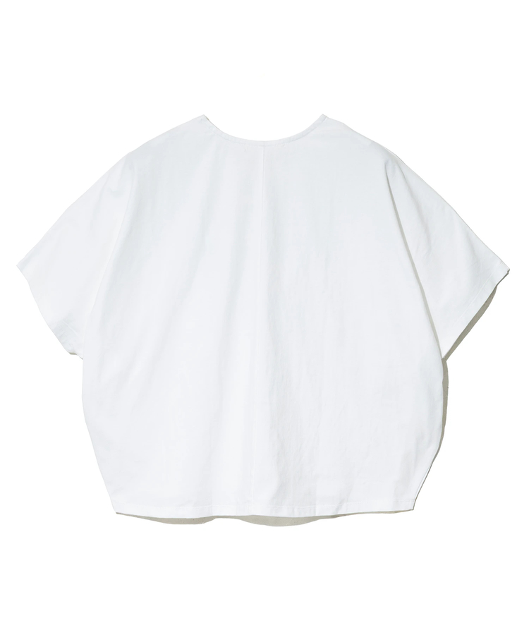 go slow caravan(ゴースローキャラバン) |NUEVO BLANCA/ヌエヴォブランカ フリル布帛たたきドルマンPO (WOMENS)