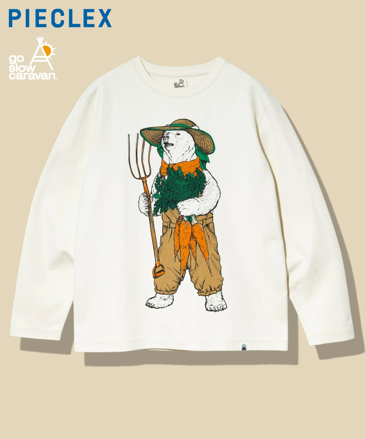 go slow caravan(ゴースローキャラバン) |PIECLEX モックロディ ファーマークマ ロングスリーブ (MENS)