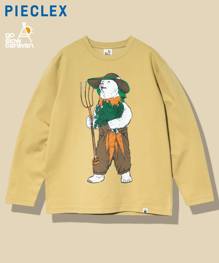go slow caravan(ゴースローキャラバン) |PIECLEX モックロディ ファーマークマ ロングスリーブ (MENS)