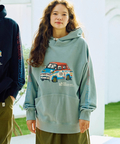 go slow caravan(ゴースローキャラバン) |【NISSAN×go slow caravan】空紡糸裏毛 VIOLET コンチョプルパーカー (MENS)