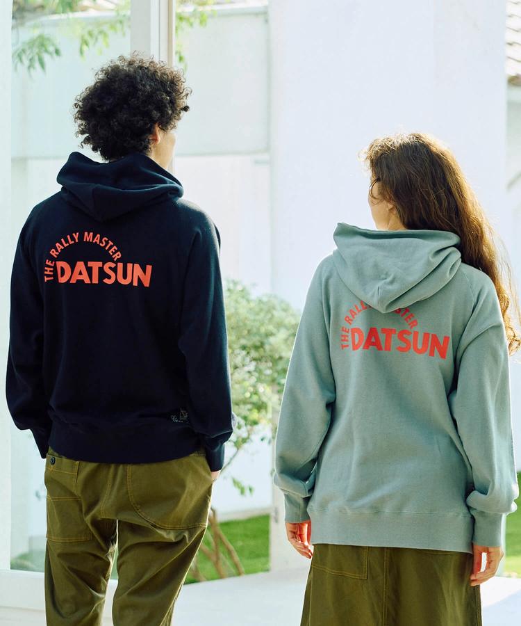 go slow caravan(ゴースローキャラバン) |【NISSAN×go slow caravan】空紡糸裏毛 VIOLET コンチョプルパーカー (MENS)
