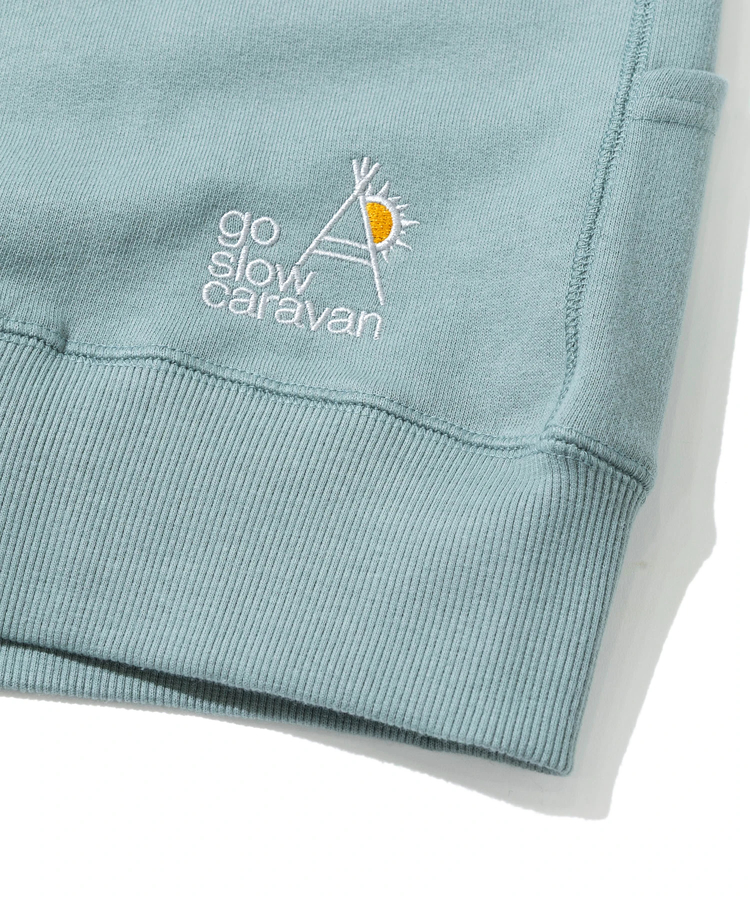 go slow caravan(ゴースローキャラバン) |【NISSAN×go slow caravan】空紡糸裏毛 VIOLET コンチョプルパーカー (MENS)