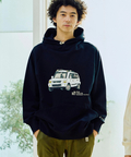 go slow caravan(ゴースローキャラバン) |【NISSAN×go slow caravan】空紡糸裏毛 X-TRAIL コンチョプルパーカー (MENS)