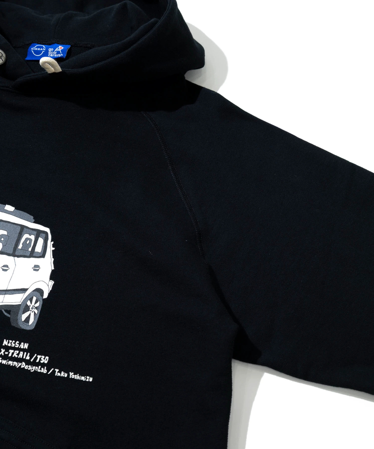 go slow caravan(ゴースローキャラバン) |【NISSAN×go slow caravan】空紡糸裏毛 X-TRAIL コンチョプルパーカー (MENS)