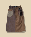 go slow caravan(ゴースローキャラバン) |WOOL LIKE FABRICクレイジー脇ポケスカート (WOMENS) 