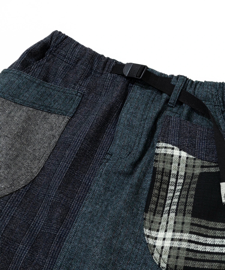 go slow caravan(ゴースローキャラバン) |WOOL LIKE FABRICクレイジー脇ポケスカート (WOMENS) 