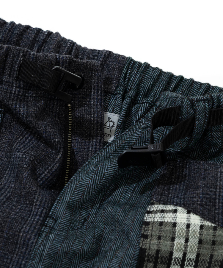 go slow caravan(ゴースローキャラバン) |WOOL LIKE FABRICクレイジー脇ポケスカート (WOMENS) 